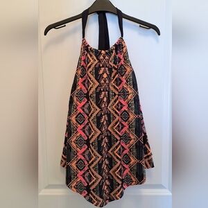 La Vie En Rose Black and Pink Geometric Bikini